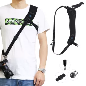   PULUZ Tracolla per fotocamera, con clip a sgancio rapido, chiusure di sicurezza (PU6011)
