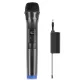 Puluz PU628B - Microfono wireless con uscita Jack 3.5 - Portata 30 metri - Nero