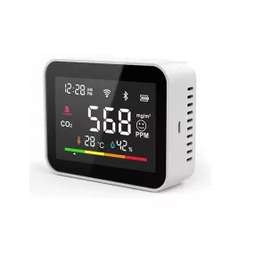   Misuratore di co2 SMART premium RSH® CO2V1 e allarme: misurazione accurata, design calibrabile, intervallo di misurazione 0-5000 ppm + misurazione di umidità e temperatura