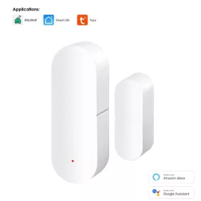   RSH DW07 Sensore di apertura intelligente per finestre e porte - Funzionamento a batteria AAA. Può essere collegato direttamente al WiFi, senza HUB
