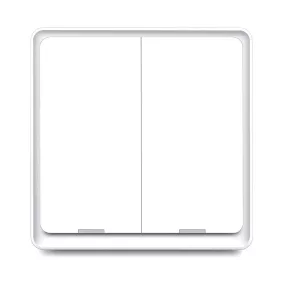  RSH ESW-2WAA-EU WiFi - SMART, interruttore di illuminazione a pulsante meccanico da parete, con 2 interruttore - App Tuya