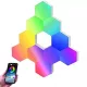 RSH® QG10 - Lampada da parete Smart Hexagon (RGB) - 10 pezzi, app + telecomando, scala di colori RGB, fissabile a parete