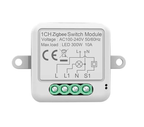 RSH® SB01 ZigBee - Interruttore SMART a 1 via - Controllo dell'applicazione, temporizzazione, istruzioni vocali. Amazon Echo, Google Home e integrazione IFTTT