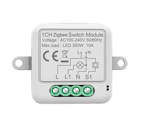 RSH® SB01 ZigBee - Interruttore SMART a 1 via - Controllo dell applicazione, temporizzazione, istruzioni vocali. Amazon Echo, Google Home e integrazione IFTTT