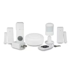  Kit allarme di sicurezza RSH® SK04 Smart Home con controllo APP - WiFi, batteria, 3 sensori, campanello, telecomando