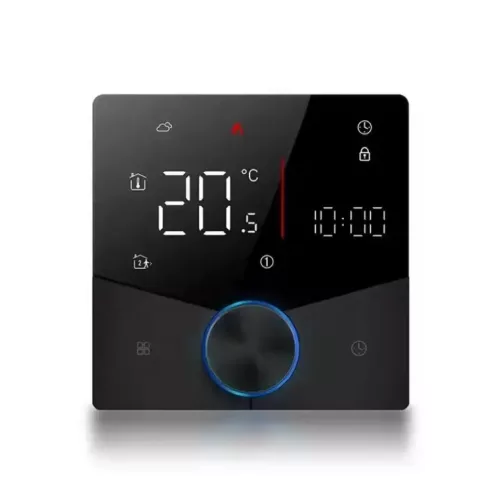 RSH® TM018-GA - Termostato WiFi intelligente. Per sistemi di riscaldamento a pavimento elettrici e ad acqua - 5 A, controllo tramite app