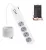 RSH® WT012-EU - Multipresa intelligente SMART: 4 prese controllabili separatamente + 2 caricabatterie USB. Protezione da sovratensioni