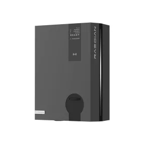   Raedian NEO 22kW AC Wallbox - caricabatterie da parete per auto elettrica | Funz. DLM | 22kW - 3x32A | App, cont. RFID | Nero