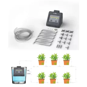 RainPoint® IK10PW Wi-Fi, sistema di irrigazione automatico per interni senza rubinetto dell'acqua - Può essere installato su un balcone o all'interno, in un appartamento - Intelligente (controllo tram
