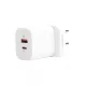 Caricatore da muro Veger W002 3in1 - 1x wireless (QI), 1x PD (20W) 1x caricatore USB (18W) - Supporto protocolli PD3.0 / PPS / QC3.0
