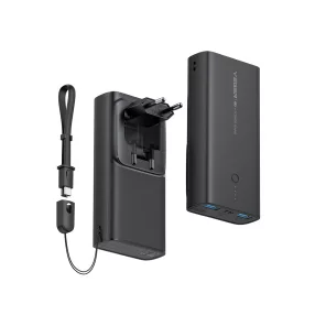   Veger ACE100 - il primo power bank e caricatore da muro al mondo due in uno - 10000mAh - Indicatore di carica a LED, potenza di ricarica PD 20W