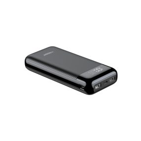   Veger L21 - Power bank da 20000 mAh - Indicatore di carica a LED, 4 porte di ricarica - Nero