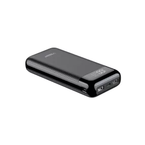  Veger L21 - Power bank da 20000 mAh - Indicatore di carica a LED, 4 porte di ricarica - Nero