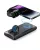 Veger MagMulti - Caricabatterie wireless doppio magnetico 3 in 1: 10000 mAh, carica 4 dispositivi contemporaneamente, dimensioni e peso compatti - nero