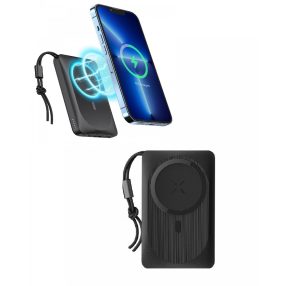   Veger MagOn - Power Bank Wireless Magnetico - 10000mAh, carica 3 dispositivi contemporaneamente, dimensioni e peso contenuti - Nero