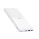 Power bank Veger S22 - capacità 20000mAh, design ultrasottile e antiscivolo, ricarica simultanea di 4 dispositivi, indicatore di carica LED - bianco