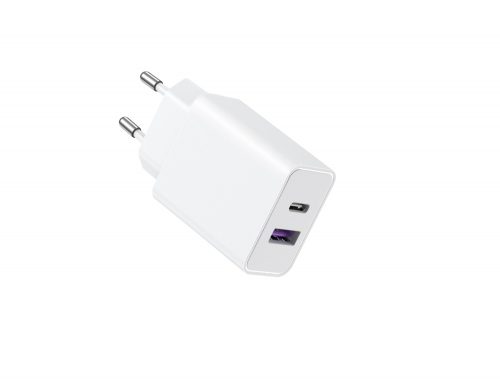 Veger VLS302U - Potenza 30 W, Caricabatterie rapido a doppia porta - Tipo-C PD3.0 + USB-A QC3.0 / Supporto protocolli di ricarica rapida Apple