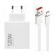 Xiaomi 120W Hypercharge Combo - Caricabatterie USB (type-A) da 120 Watt + cavo da 1 metro e 120 Watt - Bianco