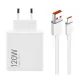 Xiaomi 120W Hypercharge Combo - Caricabatterie USB (type-A) da 120 Watt + cavo da 1 metro e 120 Watt - Bianco