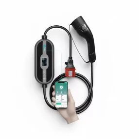   Zopoise ZA05 - 11 kW | WiFi | Caricabatterie portatile + da parete per auto elettriche | 3x16 A | Type 2 | Cavo da 5 m | Relè Fi | App