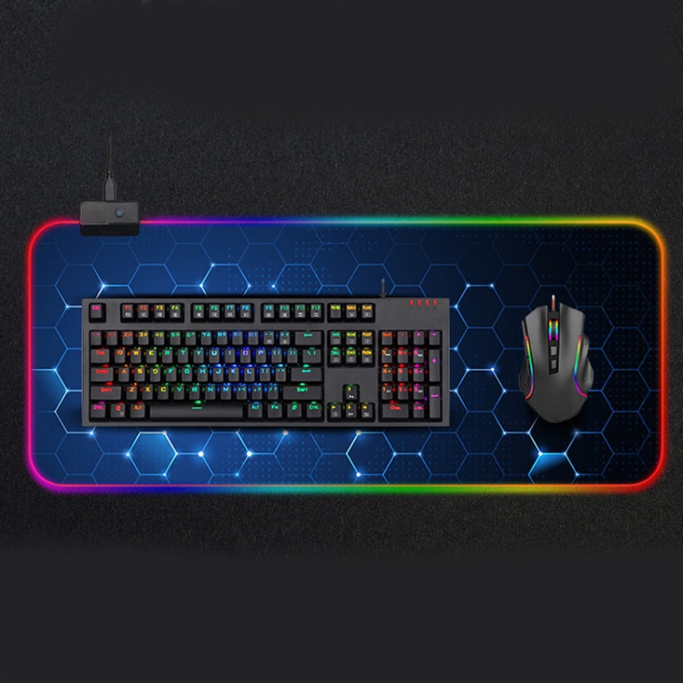 Tappetino per mouse impermeabile illuminato RGB - con 14 div